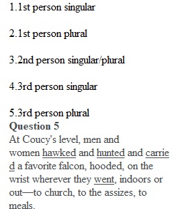 Module 4 Exercise 4.1 Identifying Person and Number